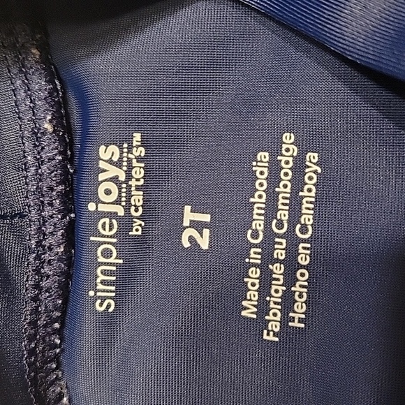 Carter's Shark Rashguard With Swimtrunks SIZE 2T - Picture 2 of 8